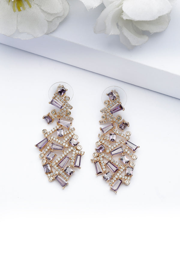 Cluasa Twist Cascading Corcra