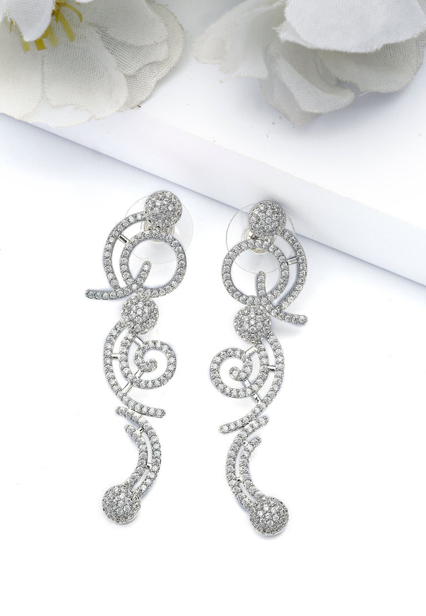 Boucles d'oreilles pendantes Classy Swirl
